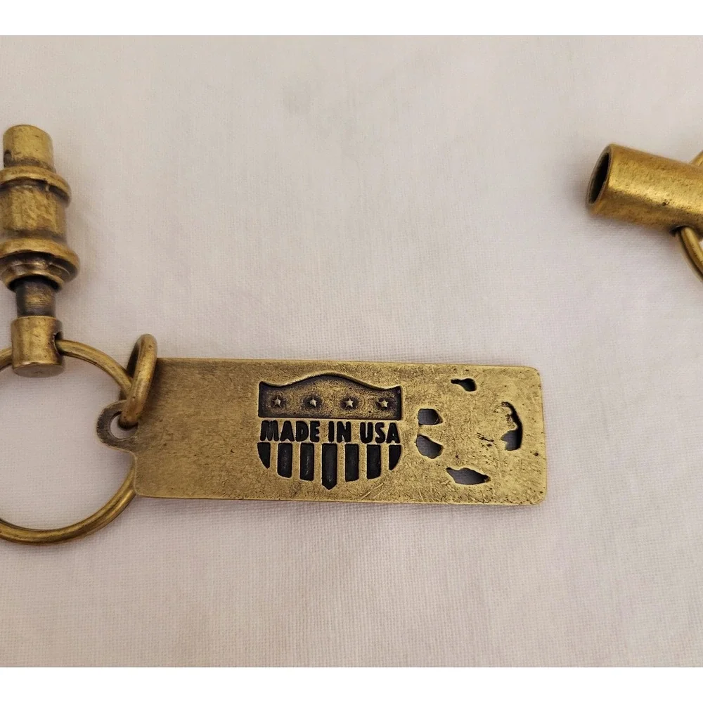 Vintage NRA-ILA Brass Quick Release Keychain National Rifle Association‎ USA NRA